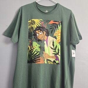 NEW Disney Shirt Adult L Green Encanto Bruno Rats Disney Parks w $35 Tag/Sticker